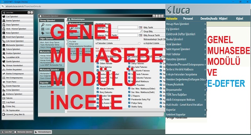 Genel Muhasebe modülünü incele